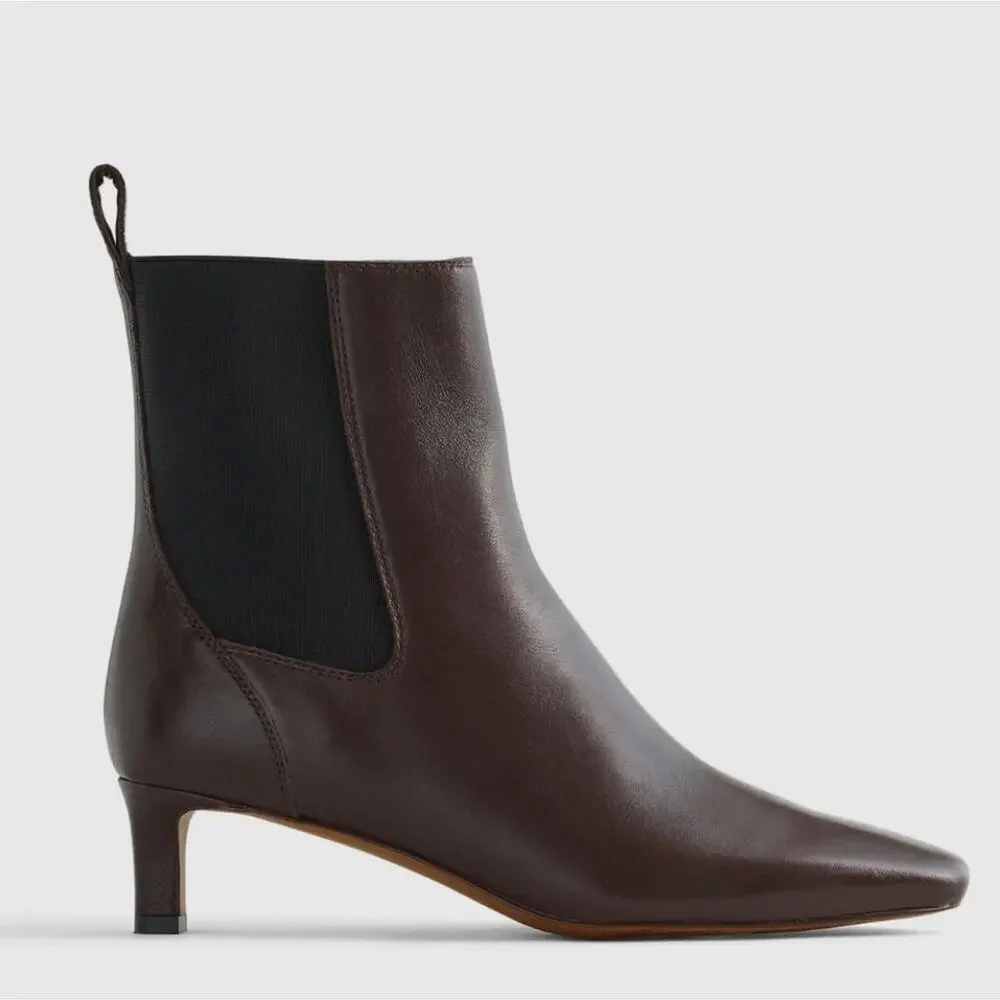 Madewell The Dimes Chelsea Dark Brown Turkish Coffee Ankle Booties 9